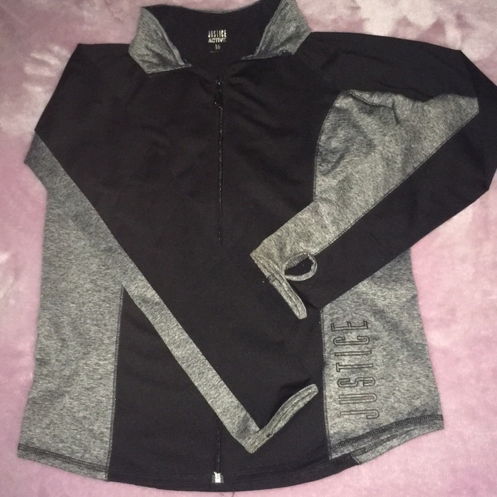 Girls Active wear jacket: zip up